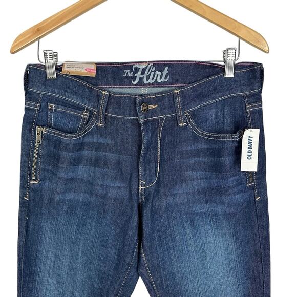 Deadstock 2010’s Old Navy The Flirt Mid-rise Bootcut Dark Blue Jeans Size 8 NWT - Picture 5 of 12